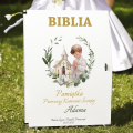 BIBLIA W PUDEŁKU Pamiątka Pierwszej Komunii Świętej PREZENT NA KOMUNIĘ