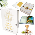 BIBLIA W PUDEŁKU Pamiątka Pierwszej Komunii Świętej PREZENT NA KOMUNIĘ
