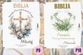 BIBLIA W PUDEŁKU Pamiątka Pierwszej Komunii Świętej PREZENT NA KOMUNIĘ