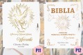 BIBLIA W PUDEŁKU Pamiątka Pierwszej Komunii Świętej PREZENT NA KOMUNIĘ