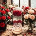 PREZENT NA DZIEŃ MAMY WIECZNA W SZKLE RÓŻA Upominek Dla Matki Urodziny Róże