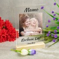 Prezent na Dzień MAMY Matki Ramka NA SZKLE Ze Zdjęciem Upominek Urodziny