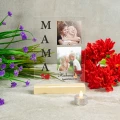 Prezent na Dzień MAMY Matki Ramka NA SZKLE Ze Zdjęciem Upominek Urodziny