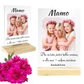 Prezent na Dzień MAMY Matki Ramka NA SZKLE Ze Zdjęciem Upominek URODZINY