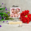 Prezent na Dzień MAMY Matki Ramka NA SZKLE Ze Zdjęciem Upominek URODZINY