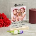 Prezent na Dzień MAMY Matki Ramka NA SZKLE Ze Zdjęciem Upominek URODZINY