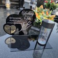 ZNICZ SOLARNY z Grawerem Wieczna Lampka Latarenka LED STATUETKA dla taty