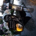 ZNICZ SOLARNY z Grawerem Wieczna Lampka Latarenka LED STATUETKA dla taty
