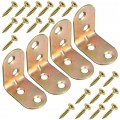 KĄTOWNIK MEBLOWY MONTAŻOWY Z PRZETŁOCZENIEM 20x20MM 8 SZT + WKRĘTY