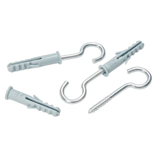 3x50mm WKRĘT HACZYK TYP C  Z KOŁKIEM KOŁEK GWINT HAK OCYNK 6 szt