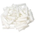 6x30mm KOŁKI UNIWERSALNE NYLONOWE ROZPOROWY BIAŁE 80szt