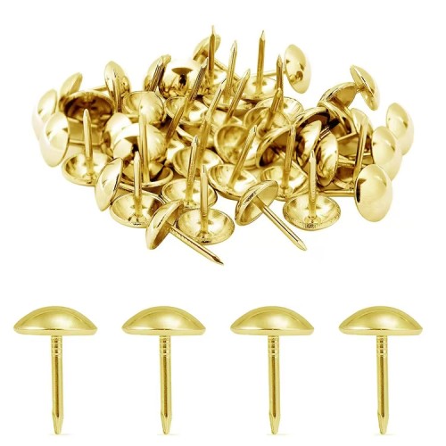 GUZIKI TAPICERSKIE ZŁOTE GOLD PINEZKI 18x23mm 10szt