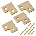 25x25x15mm KĄTOWNIK MEBLOWY MONTAŻOWY PŁASKI + WKRĘTY 4szt