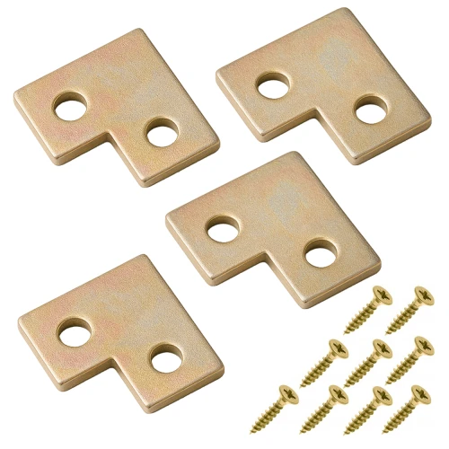 25x25x15mm KĄTOWNIK MEBLOWY MONTAŻOWY PŁASKI + WKRĘTY 4szt
