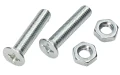 M2,5x20mm ŚRUBA STOŻKOWA ŚRUBKA Z NAKRĘTKĄ OCYNK  KRZYŻAK 16 szt