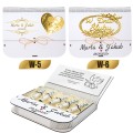 PUDEŁKO NA BANKNOTY Pamiątka Ślubu PREZENT NA ŚLUB Wesele Nadruk Życzenia
