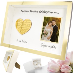 Podziękowania DLA RODZICÓW Mamy Taty Ślub Wesele w Ramce WŁASNE ZDJĘCIE