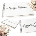 KSIĘGA GOŚCI WESELNYCH DUŻA 31 x 21 cm GRUBE KARTKI Wesele Ślub Porządna