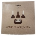 ELEGANCKI ZESTAW KOLĘDOWY Z IKONĄ Krzyż z Jezusem Jasne Drewno Kropidło