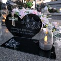 SOLARNY ZNICZ Led Statuetka NA CMENTARZ GRÓB DUŻA Lampka Led z Grawerem