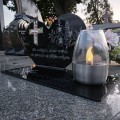 SOLARNY ZNICZ Led Statuetka NA CMENTARZ GRÓB DUŻA Lampka Led z Grawerem