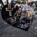 SOLARNY ZNICZ Led Statuetka NA CMENTARZ GRÓB DUŻA Lampka Led z Grawerem