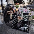 SOLARNY ZNICZ Led Statuetka NA CMENTARZ GRÓB DUŻA Lampka Led z Grawerem
