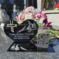 SOLARNY ZNICZ Led Statuetka NA CMENTARZ GRÓB DUŻA Lampka Led z Grawerem