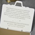 Kartka PREZENT na 18 URODZINY OSIEMNASTKĘ pudełko koperta na pieniądze