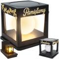 Znicz solarny LED wieczny lampion NA GRÓB statuetka CMENTARZ dekoracja