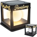 Znicz solarny LED wieczny lampion NA GRÓB statuetka CMENTARZ dekoracja