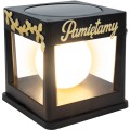 Znicz solarny LED wieczny lampion NA GRÓB statuetka CMENTARZ dekoracja