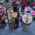 WIECZNY ZNICZ SOLARNY Statuetka dla ŻONY  na Grób Wszystkich Świętych LED