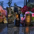 WIECZNY ZNICZ SOLARNY Statuetka dla ŻONY  na Grób Wszystkich Świętych LED