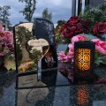 WIECZNY ZNICZ SOLARNY Statuetka dla MAMY  na Grób Wszystkich Świętych LED