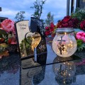 WIECZNY ZNICZ SOLARNY Statuetka dla MAMYI na Grób Wszystkich Świętych LED