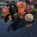 WIECZNY ZNICZ SOLARNY Statuetka lampion  na Grób Wszystkich Świętych LED