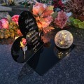 WIECZNY ZNICZ SOLARNY Statuetka lampion  na Grób Wszystkich Świętych LED