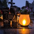 WIECZNY ZNICZ SOLARNY Statuetka dla ŻONY na Grób Wszystkich Świętych LED