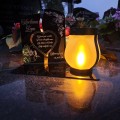 WIECZNY ZNICZ SOLARNY Statuetka dla ŻONY na Grób Wszystkich Świętych LED