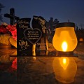WIECZNY ZNICZ SOLARNY Statuetka dla MAMY na Grób Wszystkich Świętych LED