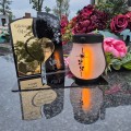 WIECZNY ZNICZ SOLARNY Statuetka dla MĘŻA na Grób Wszystkich Świętych LED