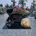 SOLARNY ZNICZ Led Statuetka NA CMENTARZ GRÓB DUŻA Lampka Led z Grawerem