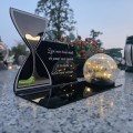 SOLARNY ZNICZ Led Statuetka NA CMENTARZ GRÓB DUŻA Lampka Led z Grawerem