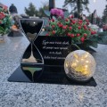 SOLARNY ZNICZ Led Statuetka NA CMENTARZ GRÓB DUŻA Lampka Led z Grawerem