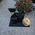 SOLARNY ZNICZ Led Statuetka NA CMENTARZ GRÓB DUŻA Lampka Led z Grawerem