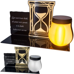 SOLARNY ZNICZ Led Statuetka NA CMENTARZ GRÓB DUŻA Lampka Led z Grawerem