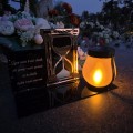 SOLARNY ZNICZ Led Statuetka NA CMENTARZ GRÓB DUŻA Lampka Led z Grawerem