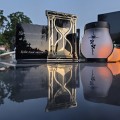 SOLARNY ZNICZ Led Statuetka NA CMENTARZ GRÓB DUŻA Lampka Led z Grawerem