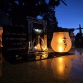 SOLARNY ZNICZ Led Statuetka NA CMENTARZ GRÓB DUŻA Lampka Led z Grawerem